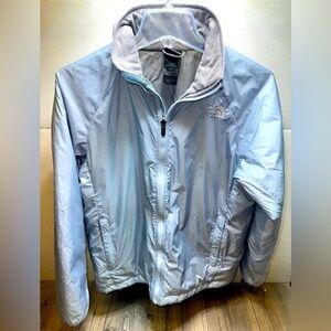 THE NORTH FACE Ice blue White Lightweight jacket Coat women’s Size Medium